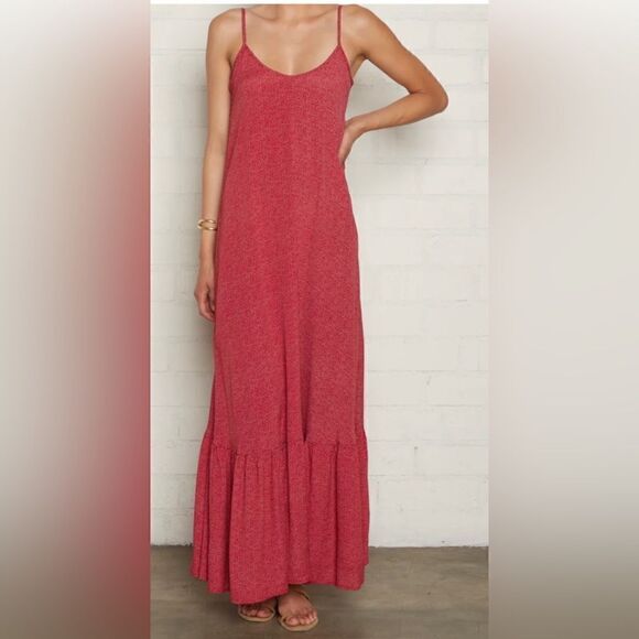Rachel Pally red dot maxi sundress size Medium EUC - Picture 1 of 13
